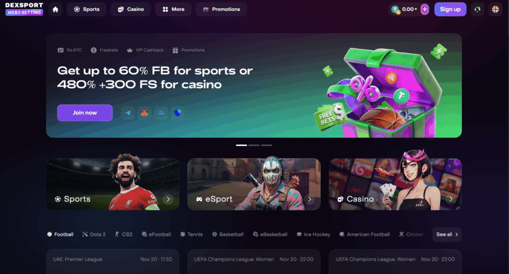 dexsport main banner